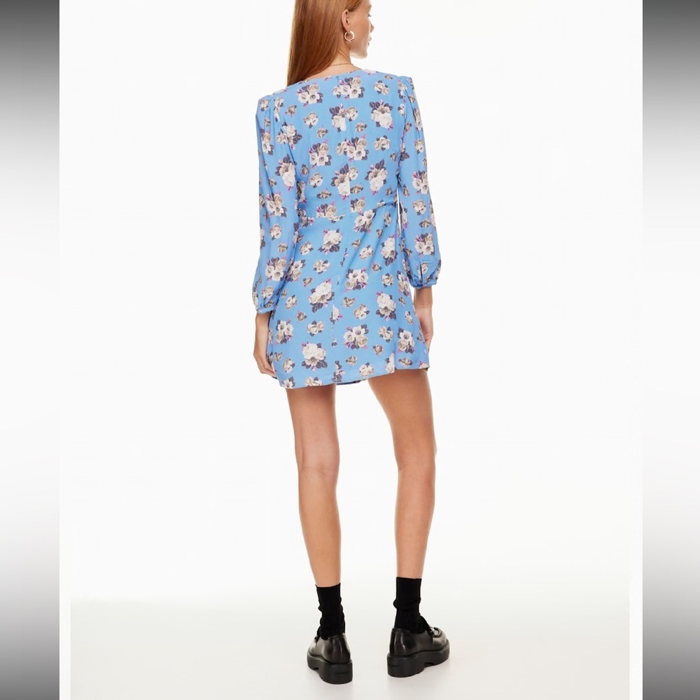 Aritzia Sunday Best Grayson V-neck Floral Mini Dress- Size 6 - Picture 10 of 11